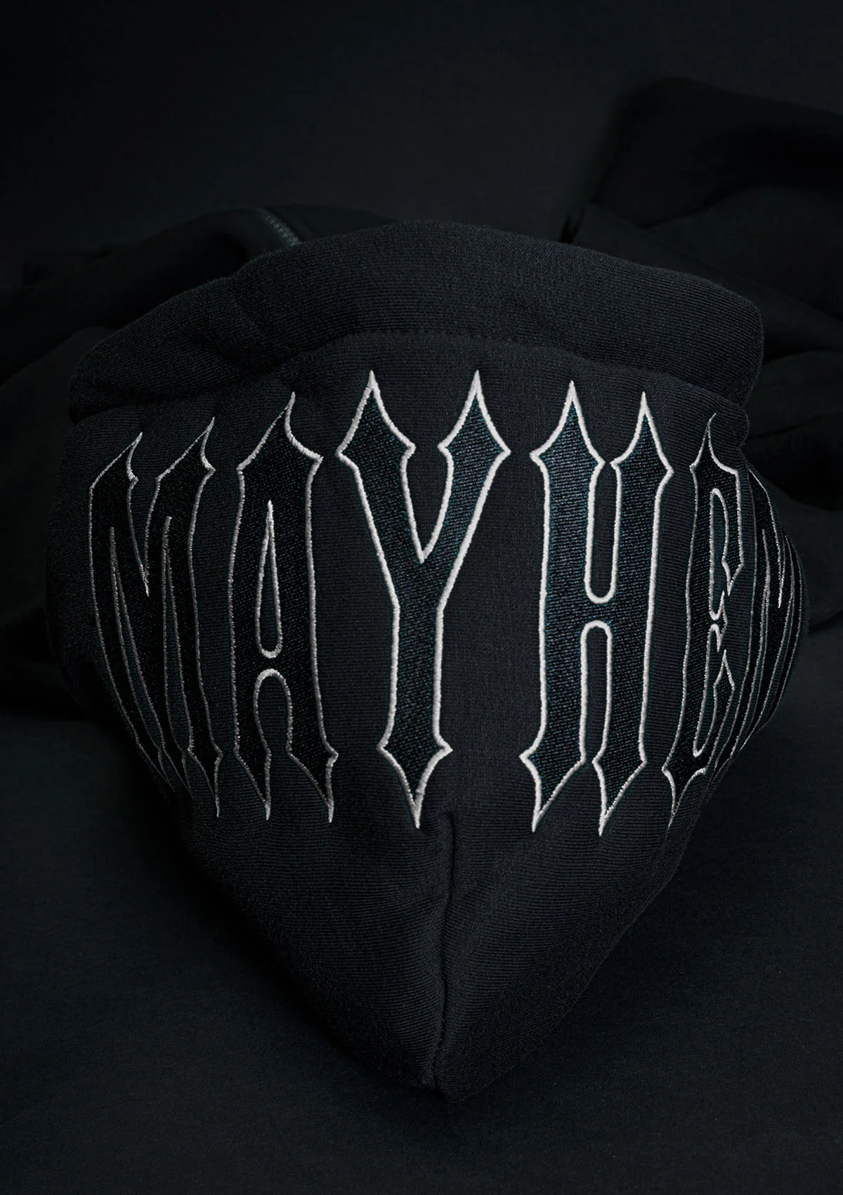 Hoodie Jacke Mayhem Classic B/B/W MK3 - Image 3